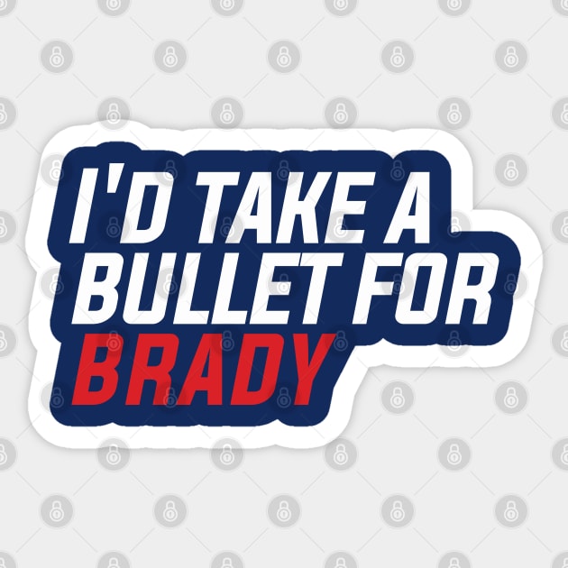 Bullet For Brady Sticker by LikeMindedDesigns